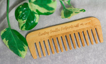 Load image into Gallery viewer, Wide Tooth Bamboo Comb