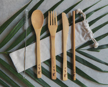 Load image into Gallery viewer, Bamboo Cutlery Set