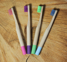 Load image into Gallery viewer, Kids Bamboo Tooth Brushes